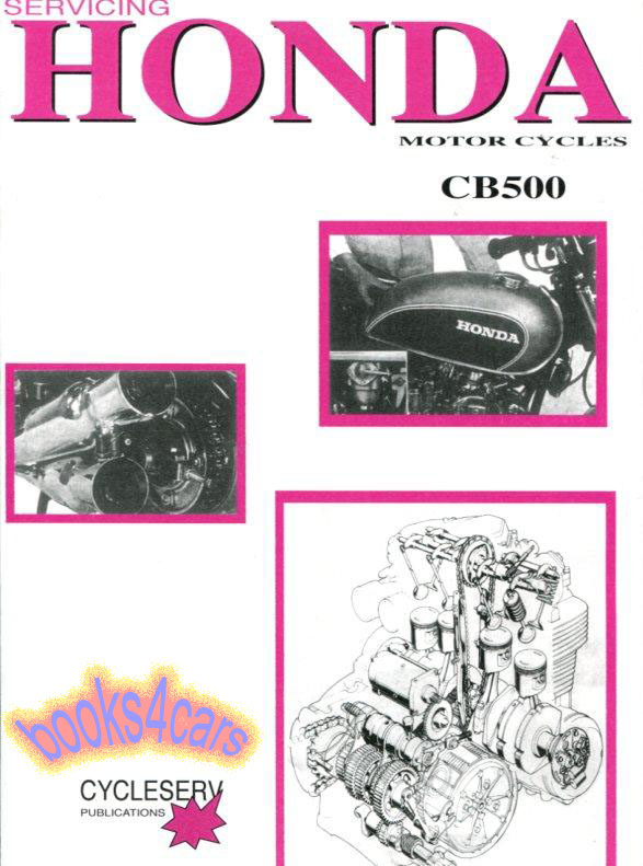 view cover of 1972-1974 CB500 4 Honda Shop Service Repair Manual