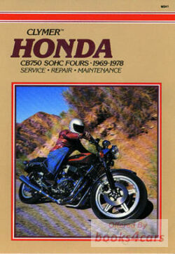 view cover of 1969-1978 CB750 SOHC Shop Service Repair Manual, 240 pages by Clymer for Honda