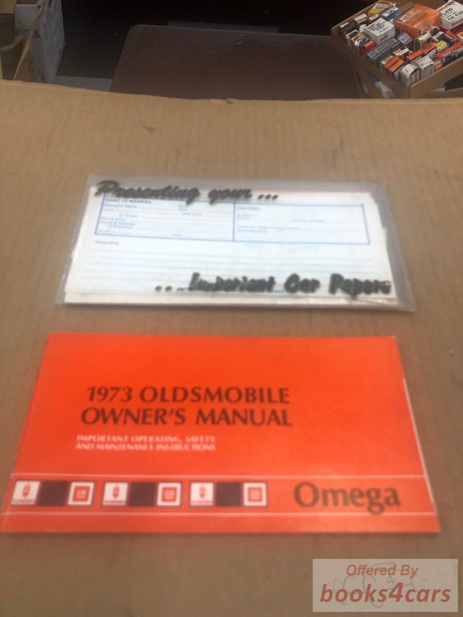 view cover of 1973 Omega Owners manual by Oldsmobile.