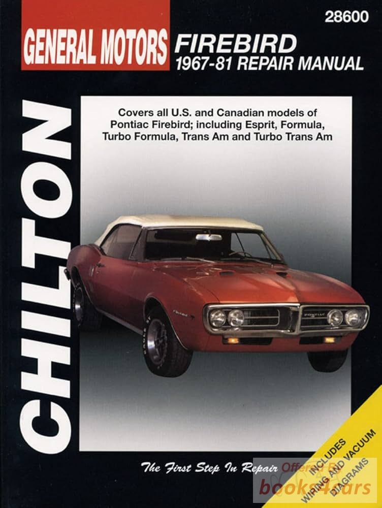 view cover of 1967-1981 Pontiac Firebird shop service Repair manual by Chilton