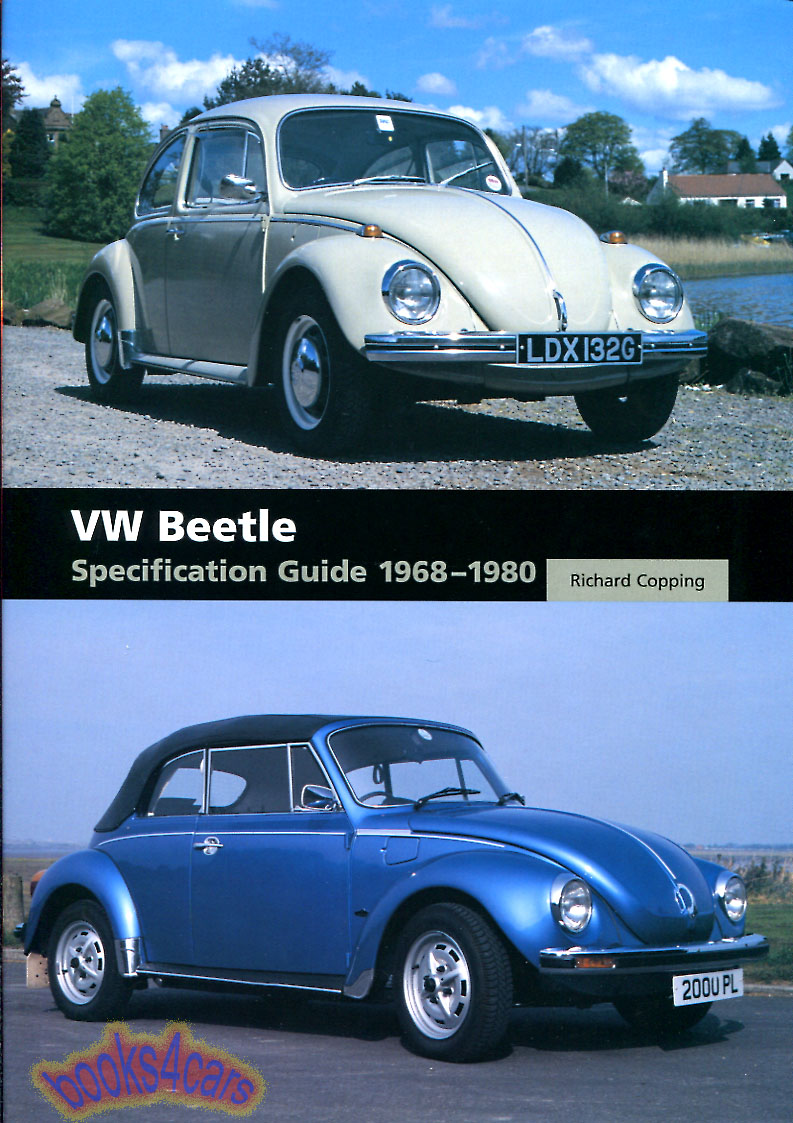 view cover of 1968-1980 VW Beetle Specification Guide by R Copping 128 hard cover