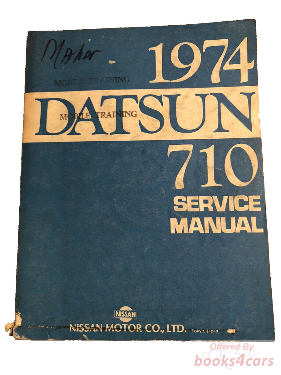 view cover of 1974 710 Shop Service Repair Manual by Datsun