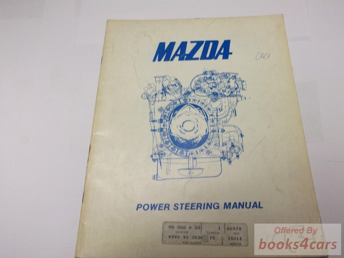 view cover of 1974 Mazda power steering manual by Mazda