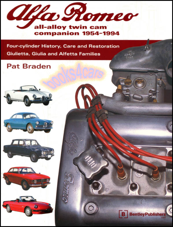 view cover of 1954-1994 All-Alloy Twin Cam Companion Care & Restoration of Giulietta Giulia Alfetta & Spider Alfa Romeo 296 pages by P. Braden