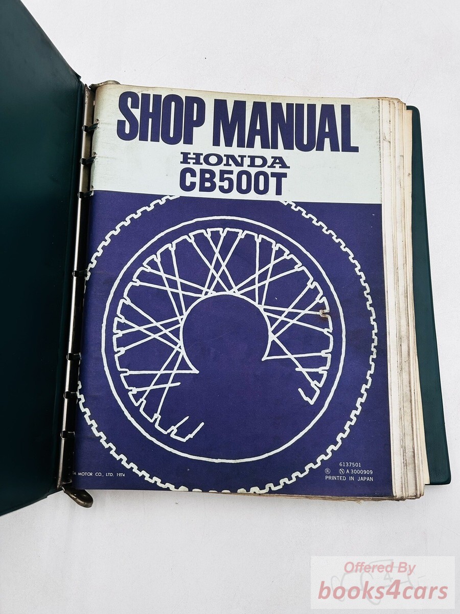 view cover of 1974 Honda CB500T Shop Service Repair Manual - 99 pages