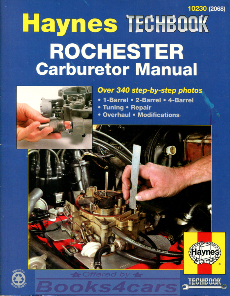 view cover of Rochester Carburetor Shop Service Repair Manual by Haynes Covers all electronic and computer-command-control carburetors as well as all earlier conventional models from the mid 60's to the late 80's