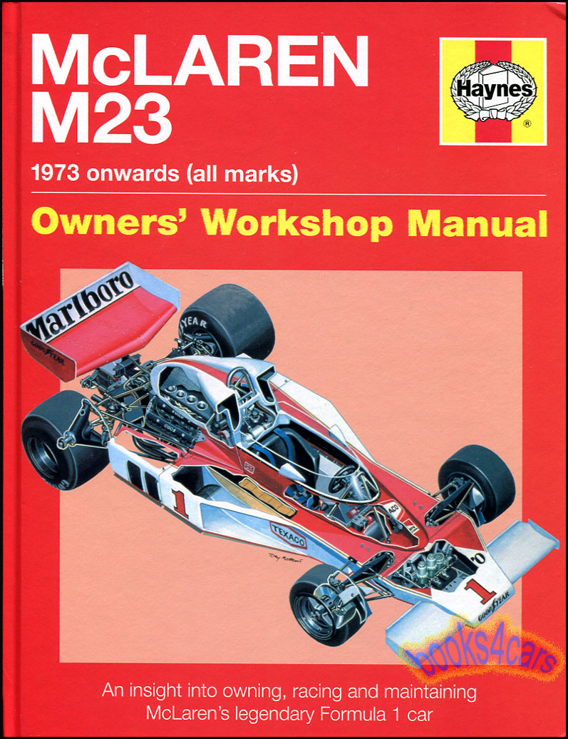 view cover of 1973 Onwards McLaren M23 Shop Service Repair Manual Haynes by I Wagstaff