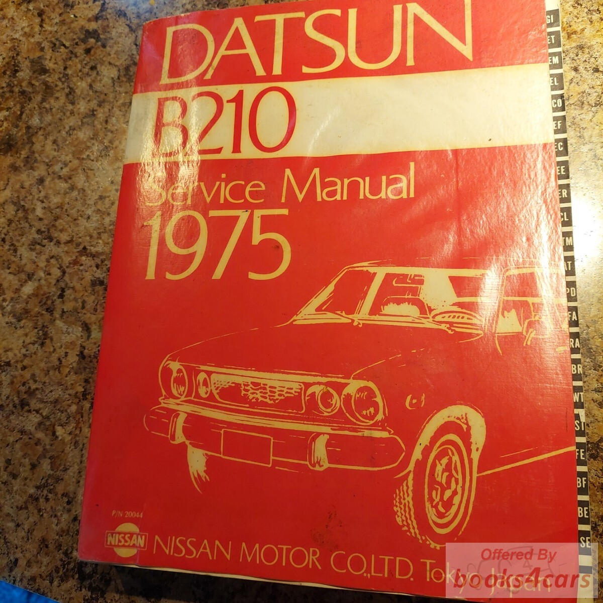 view cover of 1975 B210 Datsun Shop Service Manual nissan