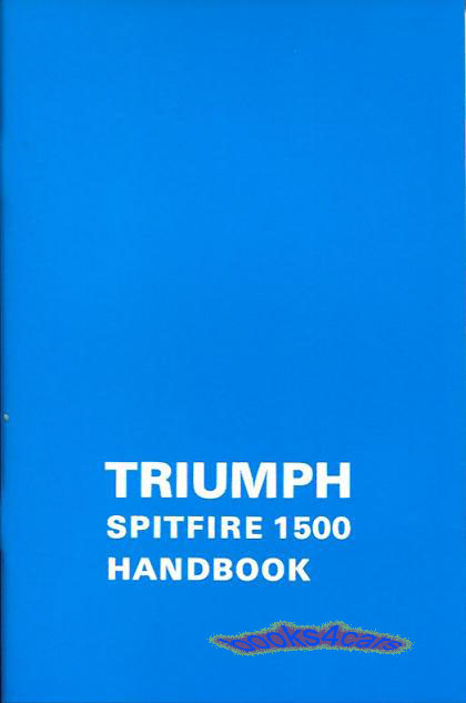 view cover of 1975-1980 Spitfire 1500 Owners manual 82 pages by Triumph