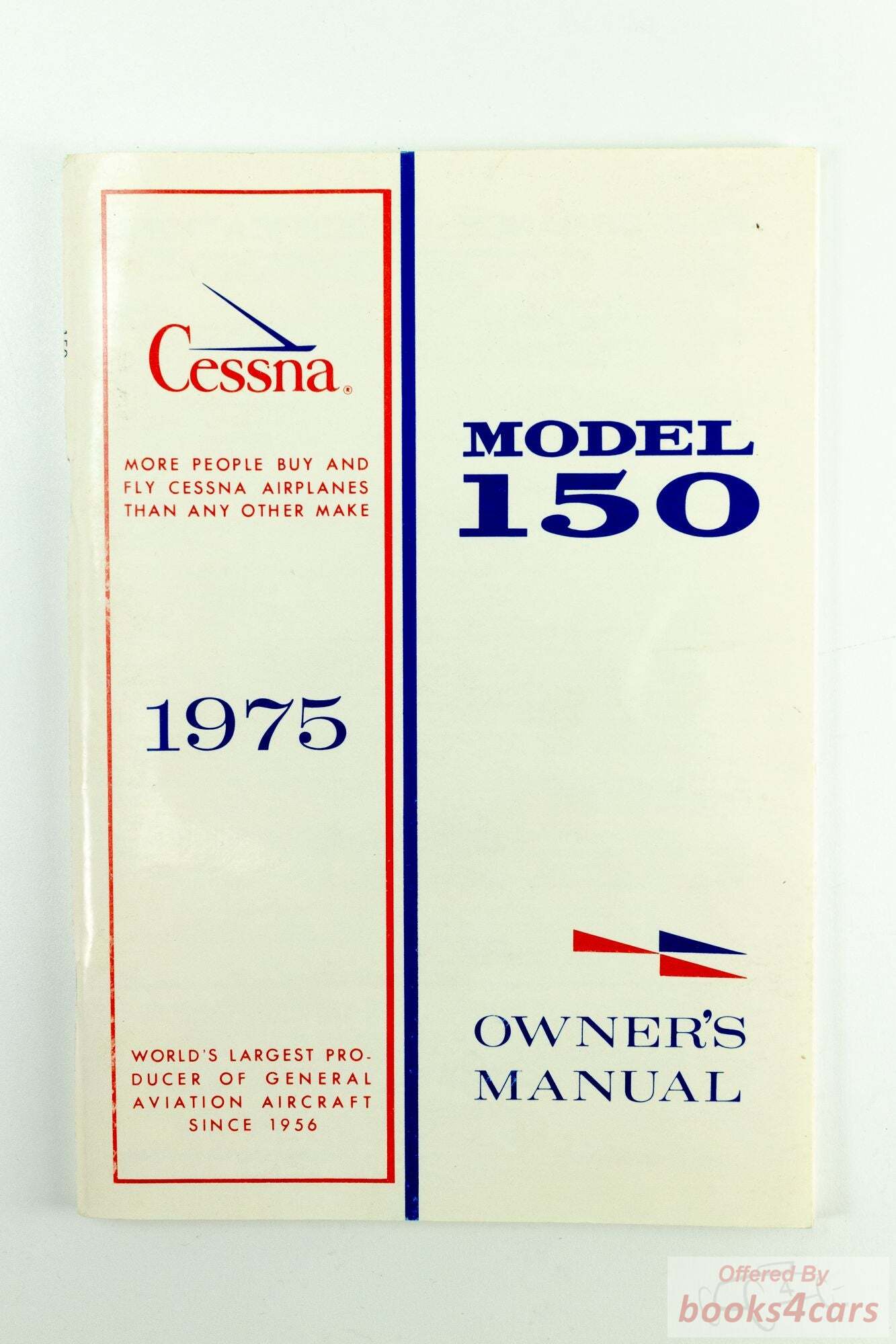 view cover of Owners Manual for model 150 1975, by Cessna