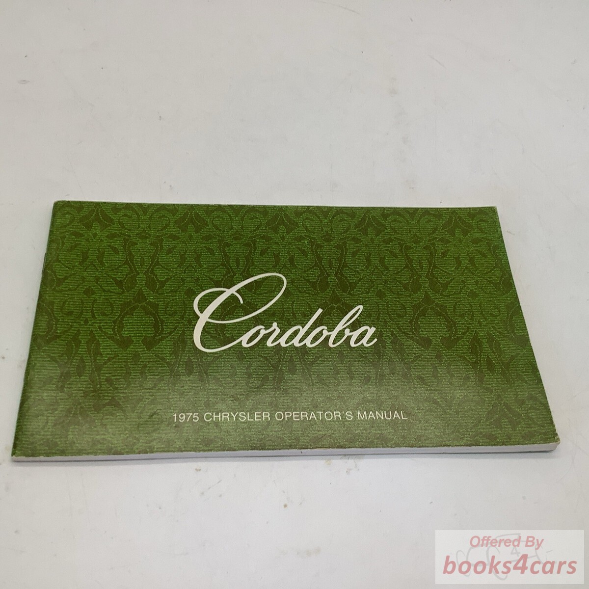 view cover of 1975 Cordoba Owners Manual by Chrysler