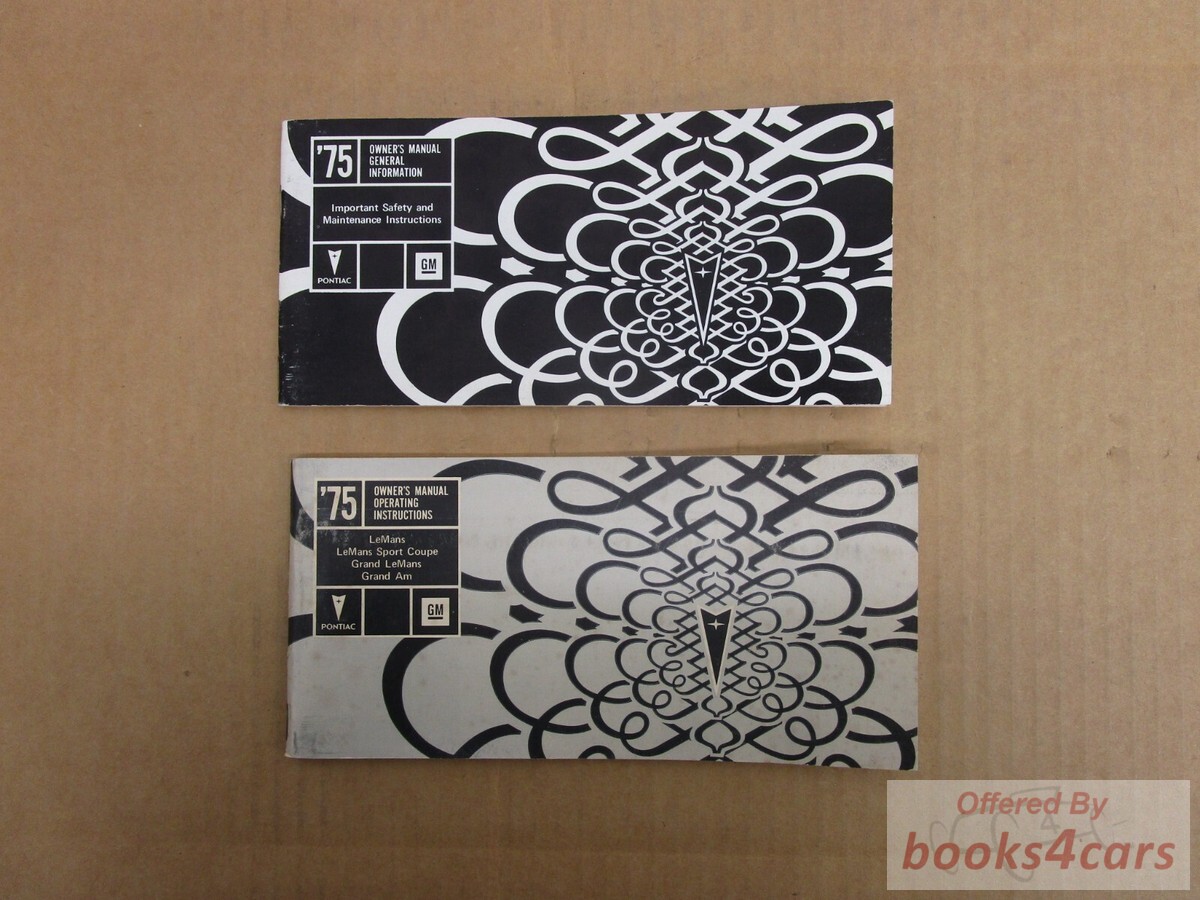 view cover of 1975 LeMans Sport Coupe AM Owners Manual by Pontiac