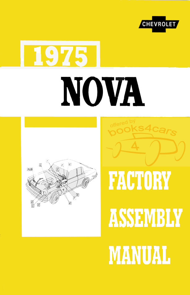 view cover of 1975 Chevy II Nova Factory Assembly Manual by Chevrolet