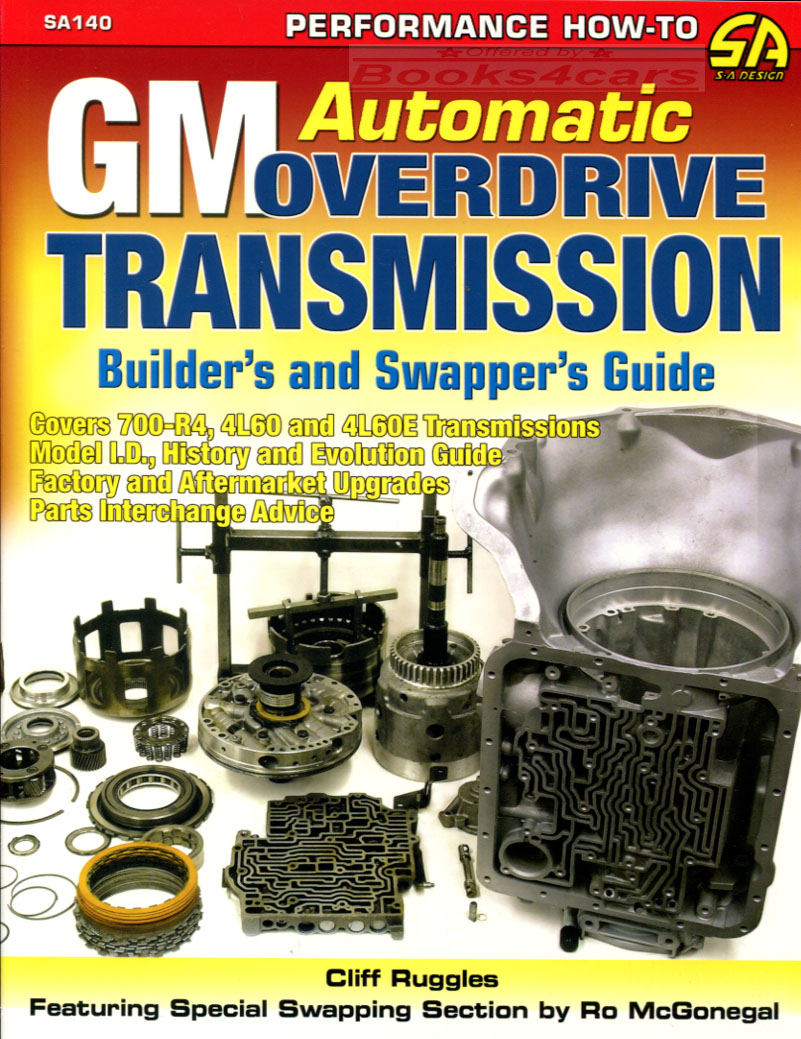 view cover of GM Automatic Overdrive Transmission Builders and Swappers Guide by Cliff Ruggles 126 pages 700-R4 4L60 4L60E