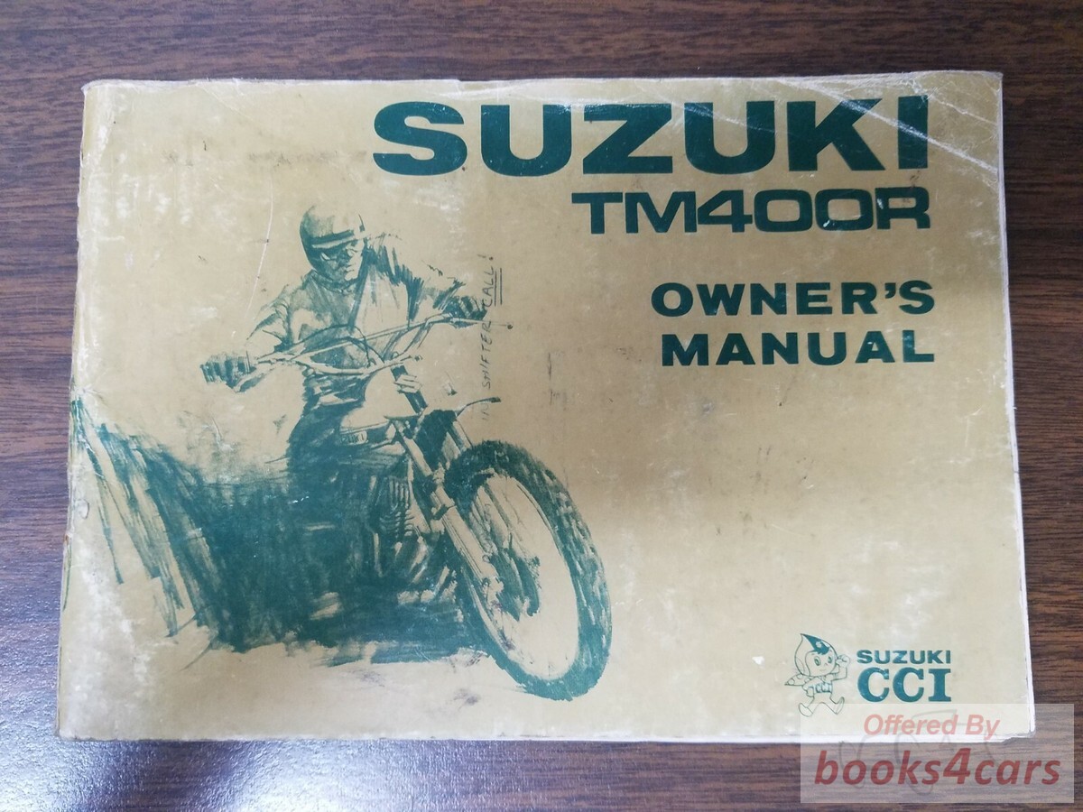 view cover of 1975 Suzuki TM400R Owners Instruction Manual Handbook