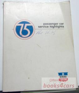 view cover of 1975 Passenger Car Service Highlights by Chrysler