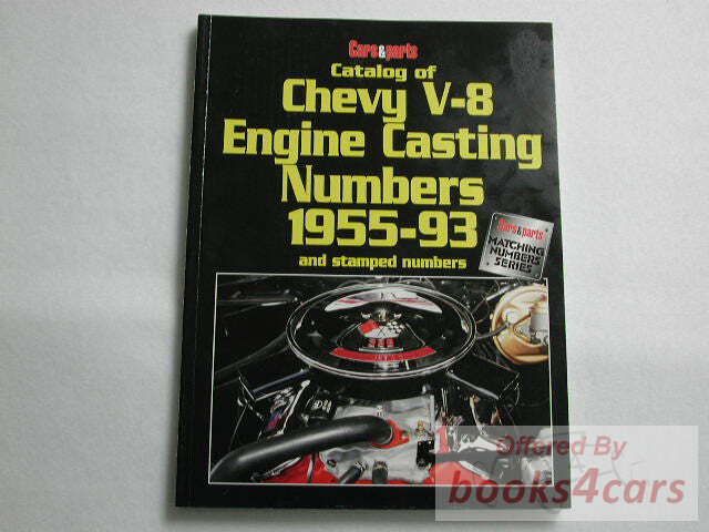 view cover of 1955-1993 Chevrolet V8 Casting Numbers by Cars & Parts
