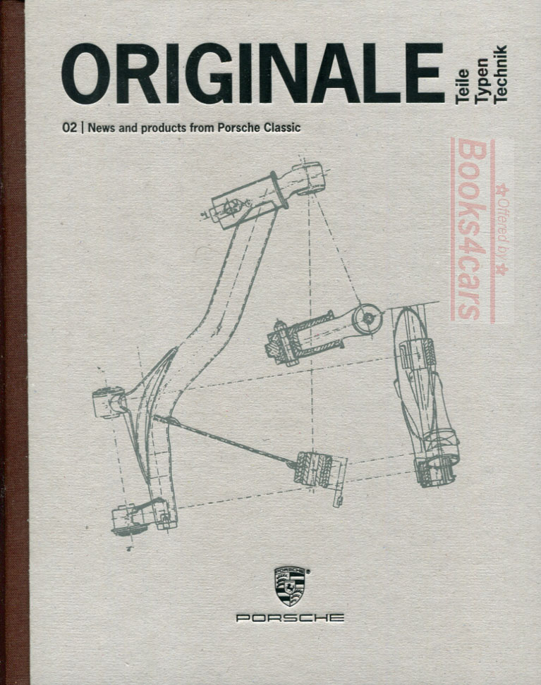 view cover of 1964-1989 Originale 02 News & Products catalog from Porsche Classic 126pg Hardcover parts manual, enhanced with articles anecdotes full-color illustrations & more