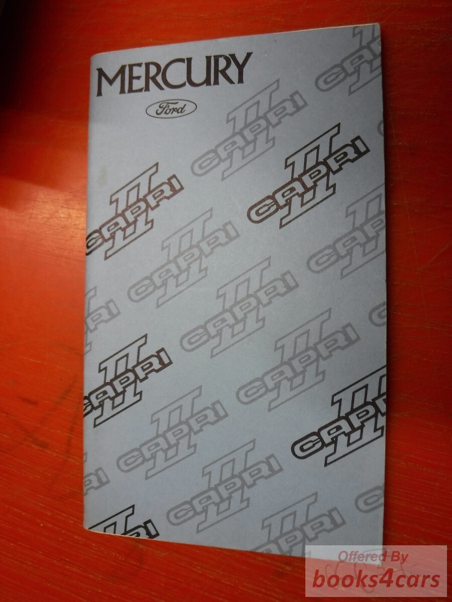 view cover of 1976 Capri II Owners Manual by Mercury