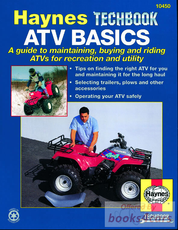 view cover of ATV Basics Manual by Haynes (A guide to Maintaining, buying and riding ATVs