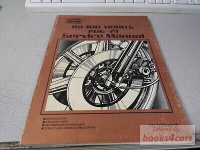 view cover of 1976 RD400C Shop Service Repair Manual by Yamaha RD 400