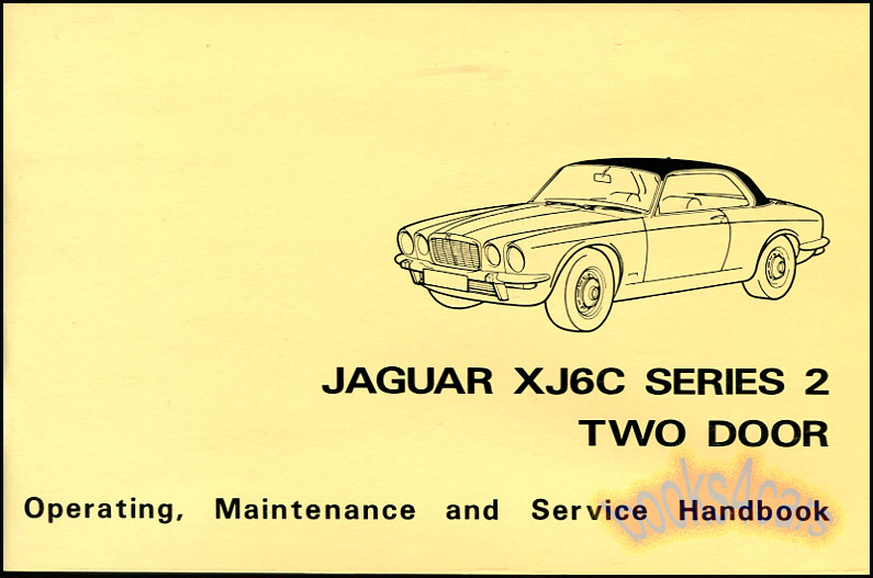 view cover of 1975-1977 Coupe XJ6C owners manual 62 pages by Jaguar