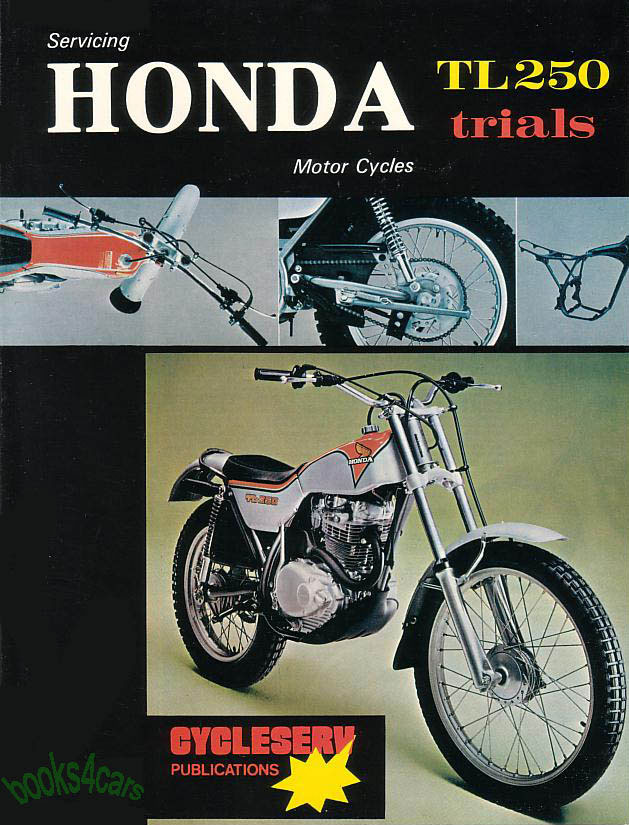 view cover of 1975-1978 TL250 Trials Singles Shop Service Repair Service Manual for Honda TL 250