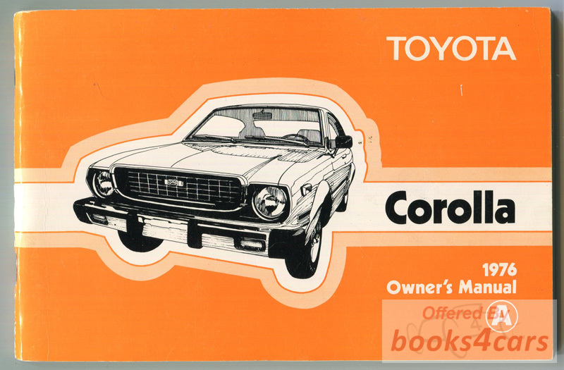 view cover of 1976 Corolla Owner's Manual by Toyota
