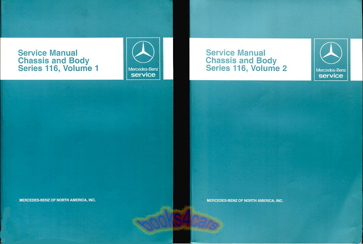 view cover of 1973-1980 116 series Chassis & Body Factory Shop Service Repair Manual by Mercedes for S-type sedans: 450SE, SEL, 300SD, 280S, SE, 6.9, 450, 350, 450SEL...