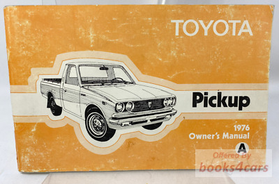 view cover of 1976 Pickup Truck Owners Manual by Toyota