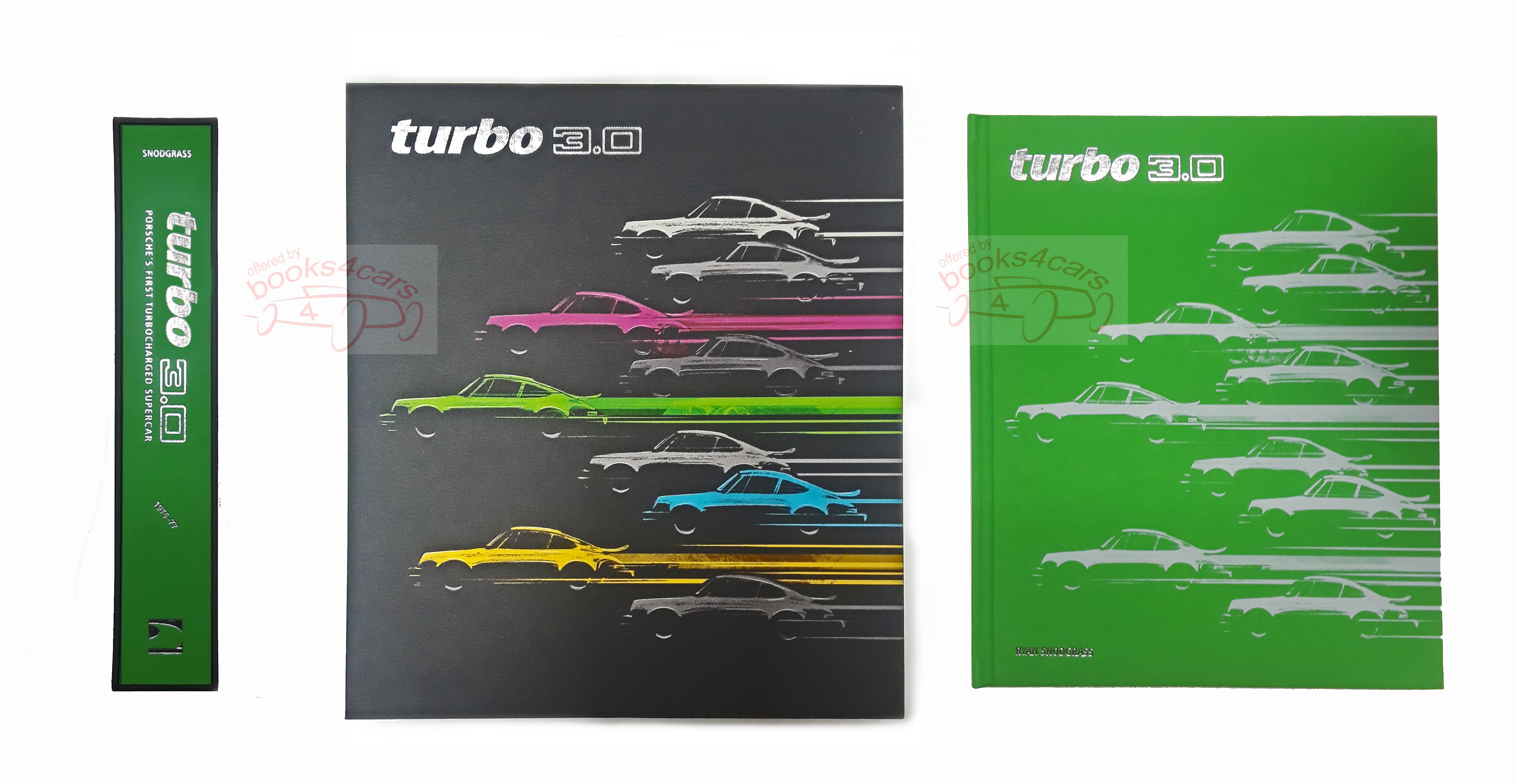 view cover of 1975-1977 Porsche 911 Turbo 3.0 history by R. Snodgrass 536 pages w/1,500+ photos in slipcase 5+kg