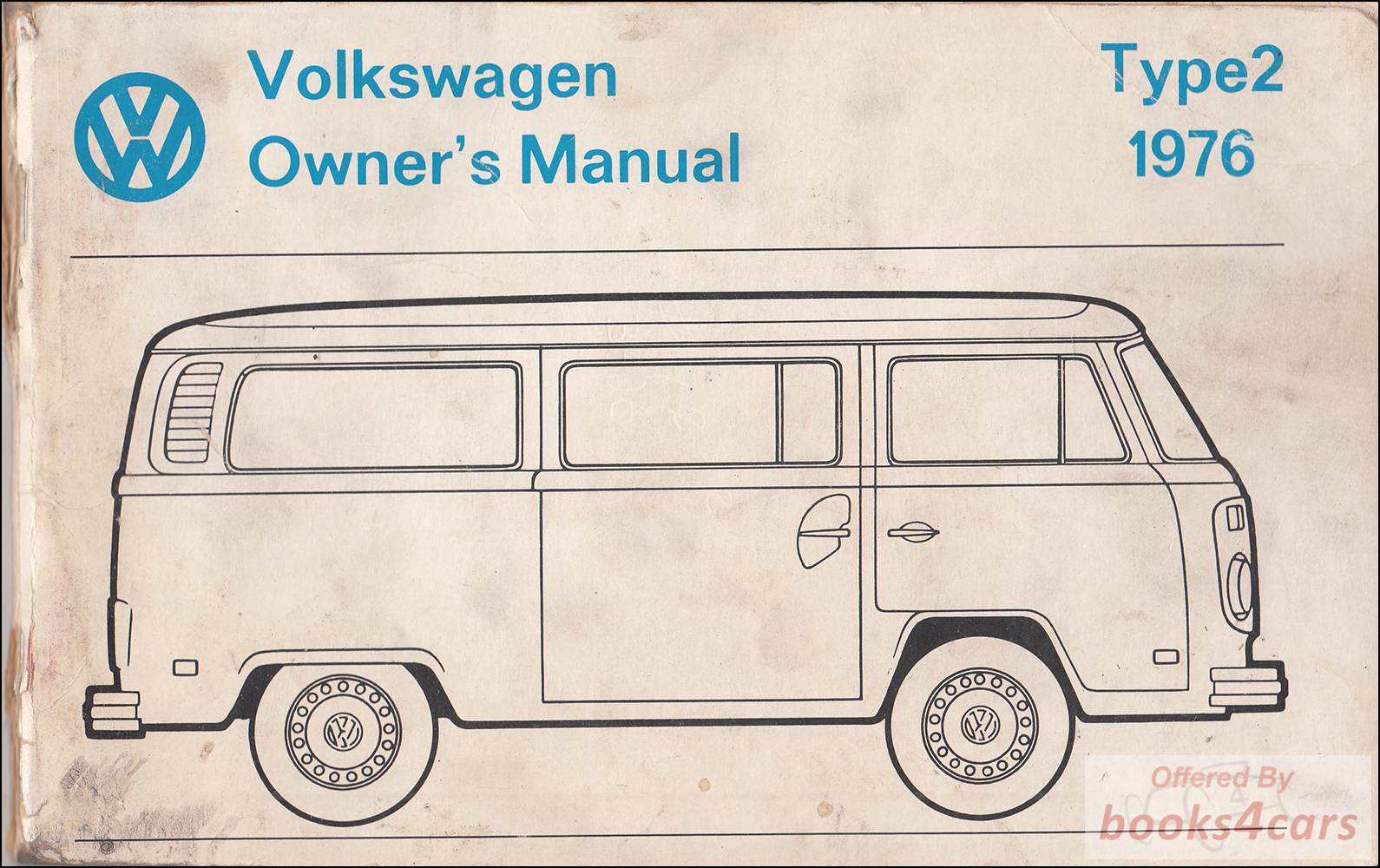 view cover of 1976 Bus Van Owners Manual by Volkswagen