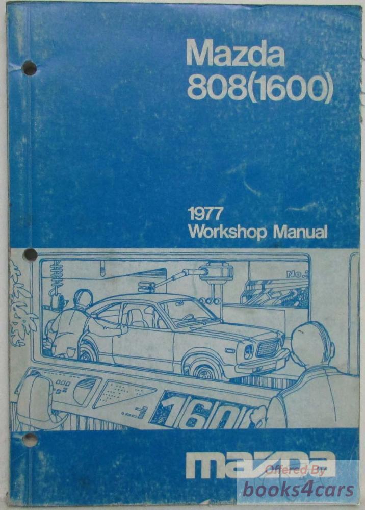 view cover of 1977 1600 Service Manual by Mazda