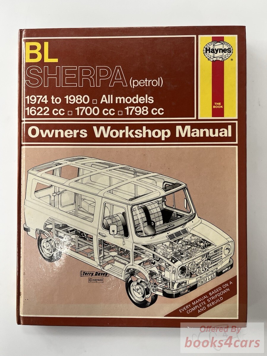 view cover of 1974-1980 Sherpa (petrol) Haynes Shop Service Repair Manual for All Models
