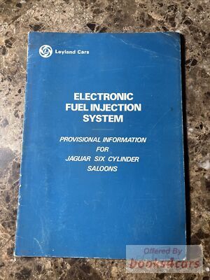 view cover of 1977 XJ6 Fuel Injection Manual by Jaguar