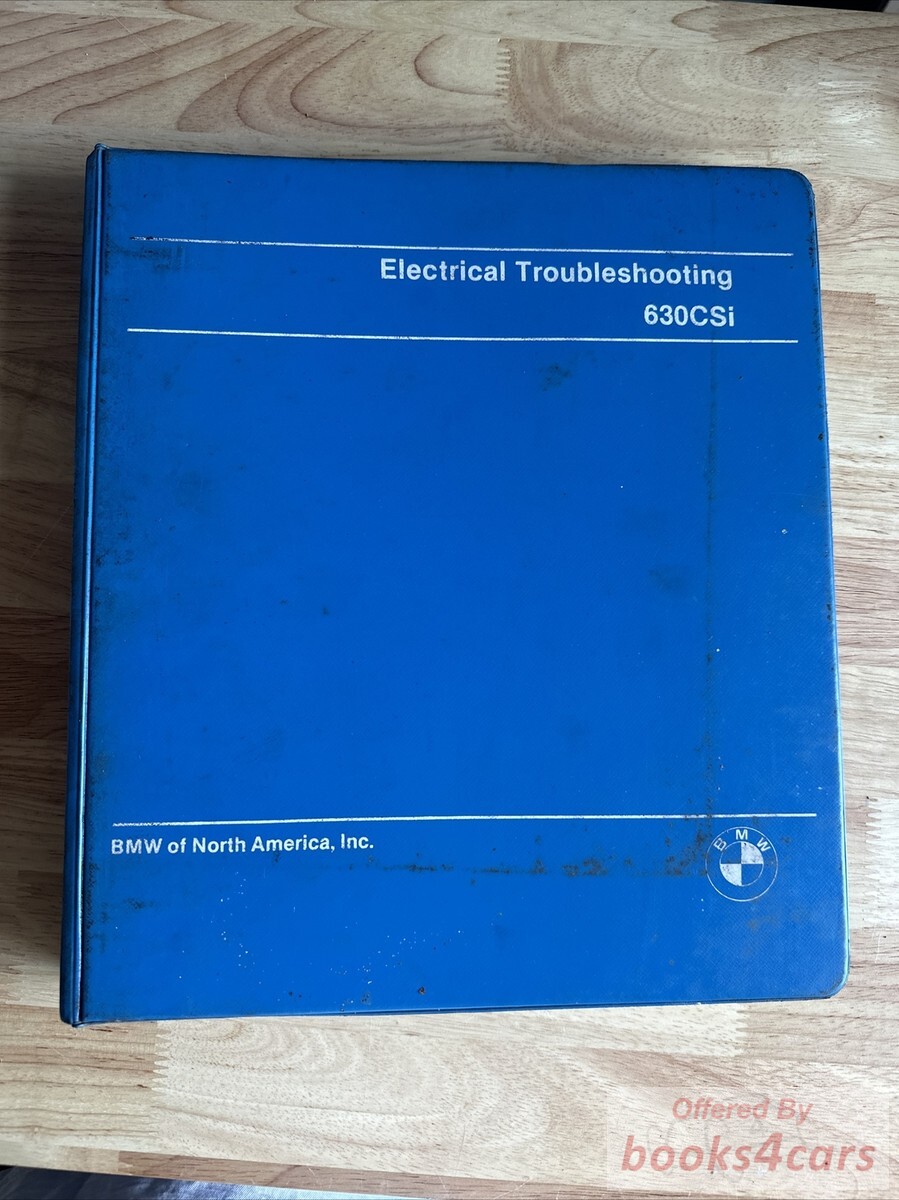 view cover of 1977 630CSI Electrical Troubleshooting Manual by BMW