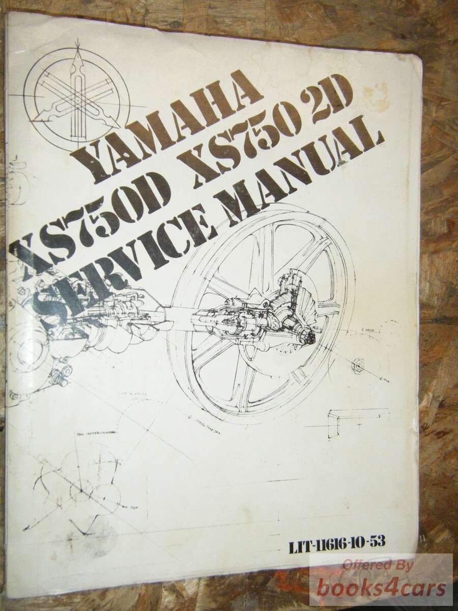 view cover of 1977 XS750D Service manual by Yamaha