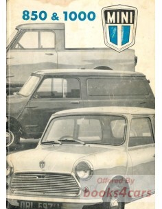 view cover of MINI 850 1000 Owners Manual Austin Morris Leyland Cooper