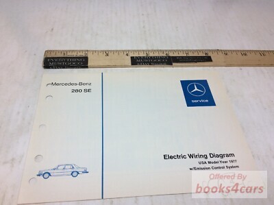 view cover of 1977 Mercedes 280 SE Wiring Diagrams by Mercedes