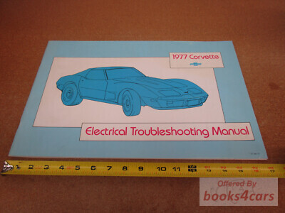 view cover of 1977 Corvette Electrical Troubleshooting manual by Chevrolet.