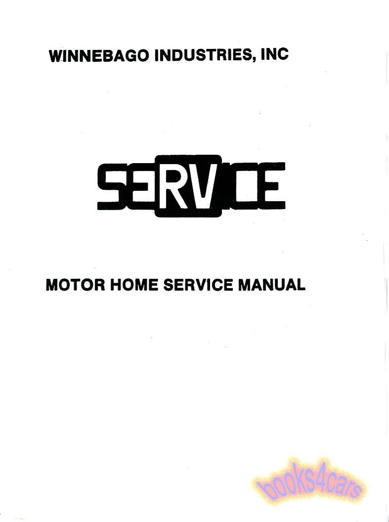 view cover of 1977-1980 Winnebago & Itasca Motor Home Shop service Repair Manual by Winnebago Industries