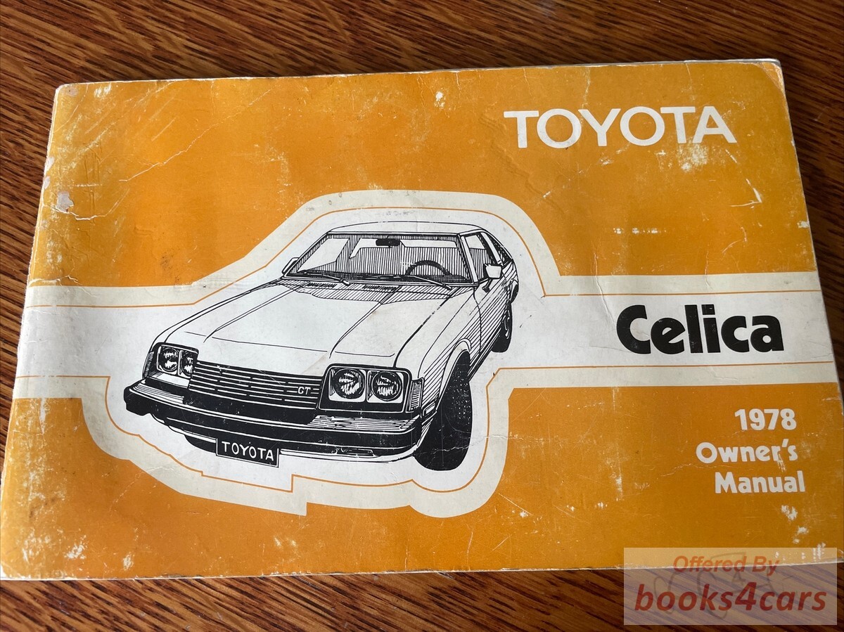 view cover of 1978 Celica Owners manual by Toyota