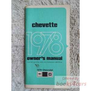 view cover of 1978 Chevette Owners manual by Chevrolet.