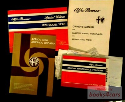 view cover of 1978 Alfa Romeo Routine Maintenance Program Booklet for all models by Alfa Romeo