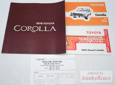 view cover of 1978 Toyota Owners Guide (warranty & service schedules)