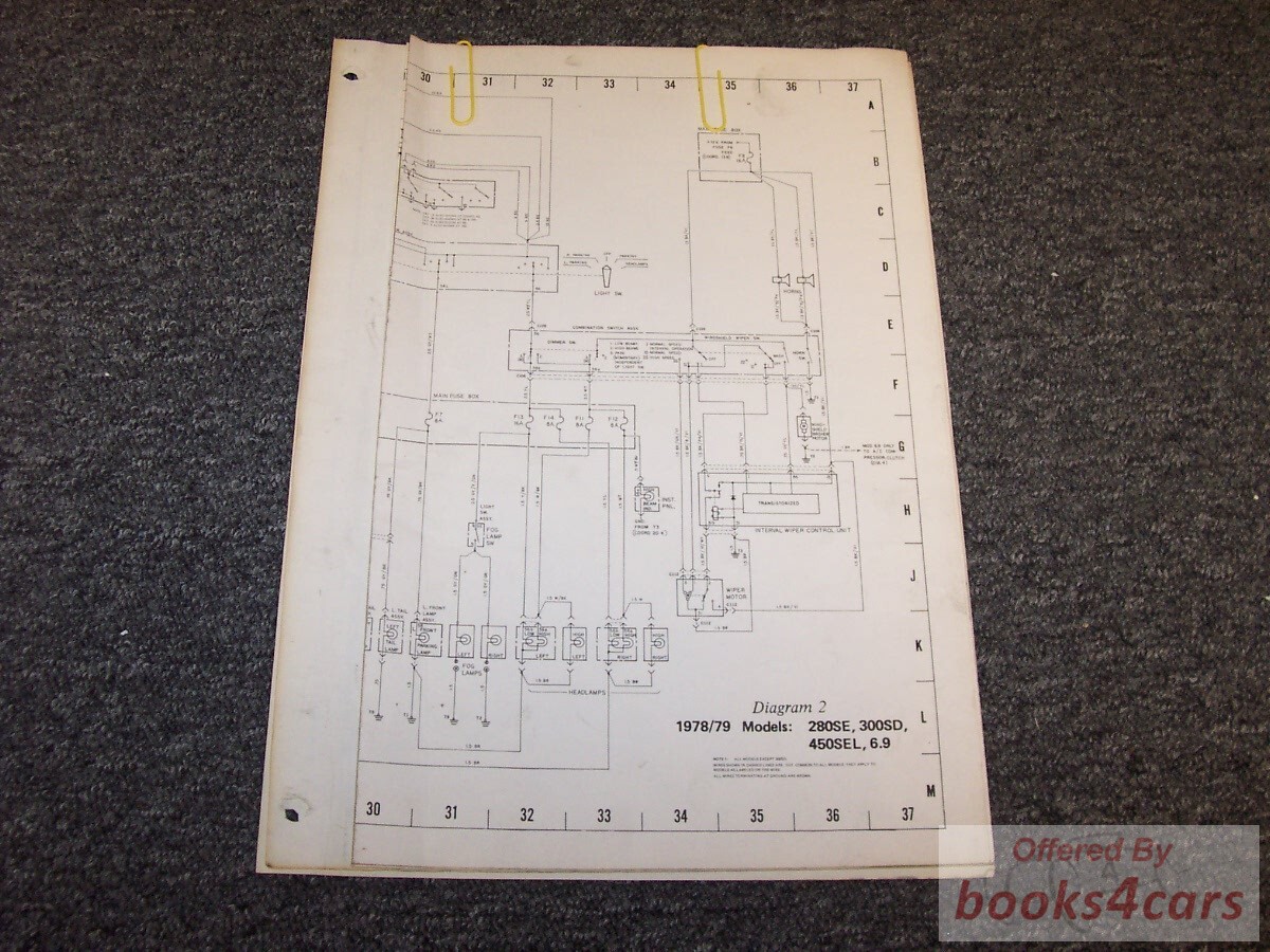 view cover of 1978-79 Mercedes 280SE Wiring Diagrams by Mercedes
