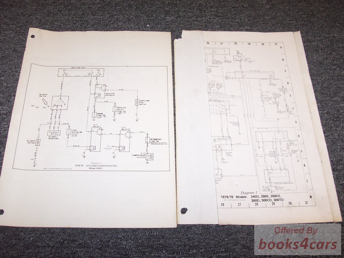 view cover of 1978-1979 Mercedes 300TD Wiring Diagrams by Mercedes for 300 TD