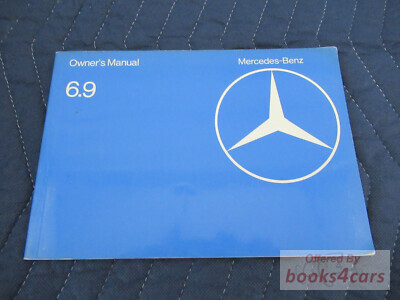 view cover of 1978 6.9 owner's manual by Mercedes