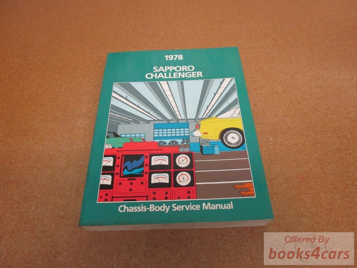 view cover of 1978 Sapporo Challenger Service manual by Chrysler Plymouth Dodge & Mitsubishi
