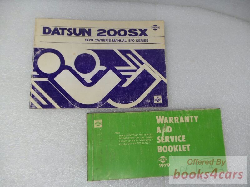 view cover of 1979 200SX Owner's Manual by Datsun